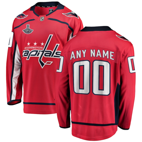 Washington Capitals Trikot 2018 Stanley Cup Champions Heim Breakaway Benutzerdefinierte